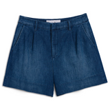 Waterford Walking Short in 1984 Washed Blue - Lukka Boutique