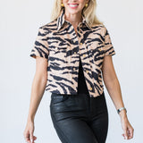 Paro Top in Zebra Blush