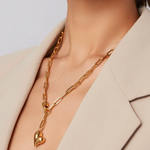Puffy Heart Necklace - Lukka Boutique