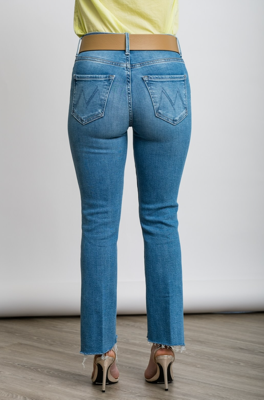 The Insider Crop Step Fray in Out Of The Blue - Lukka Boutique