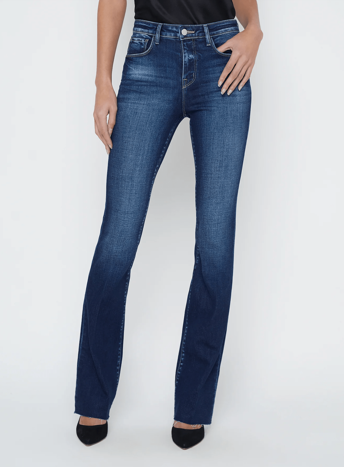 Ruth High Rise Straight Leg Jean in Lavelle - Lukka Boutique