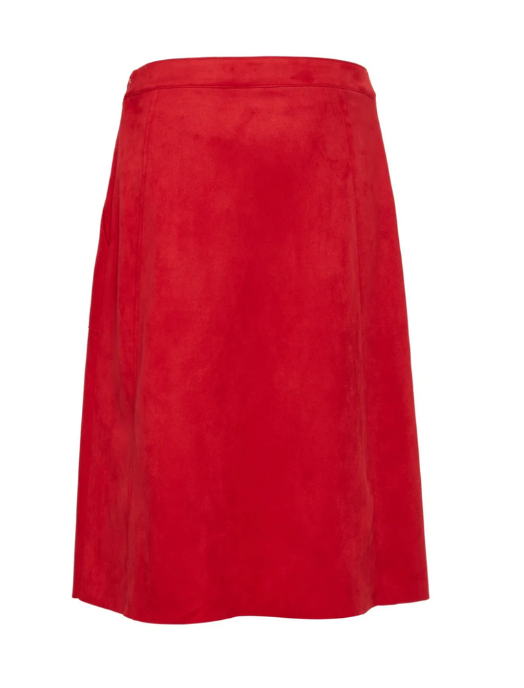 
                  
                    Tomira Midi Skirt in Scarlet
                  
                