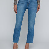 Mira Crop Micro Bootcut Jean in Kona - Lukka Boutique