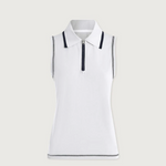 Cammie Performance Tank in White/Blue Nights - Lukka Boutique