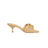 Olga Embroidery Kitten Heel in Caramelo