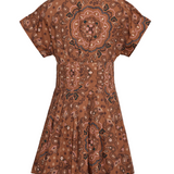 Nash Mini Dress in Bandana Camel