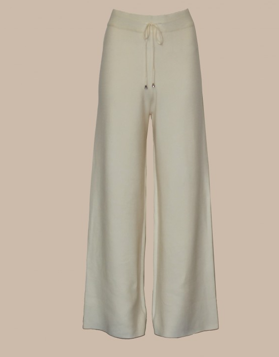 
                  
                    Knitted Pants With Ties in Pearl
                  
                