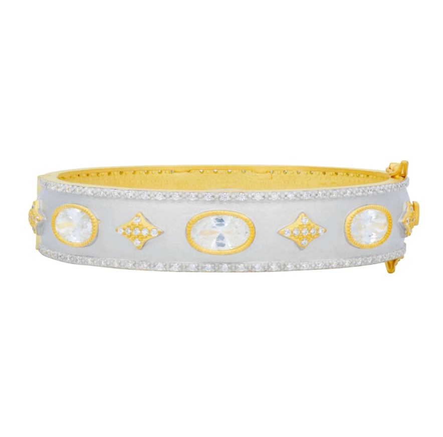 Oh So Gorgeous Wide Hinge Bangle - Lukka Boutique