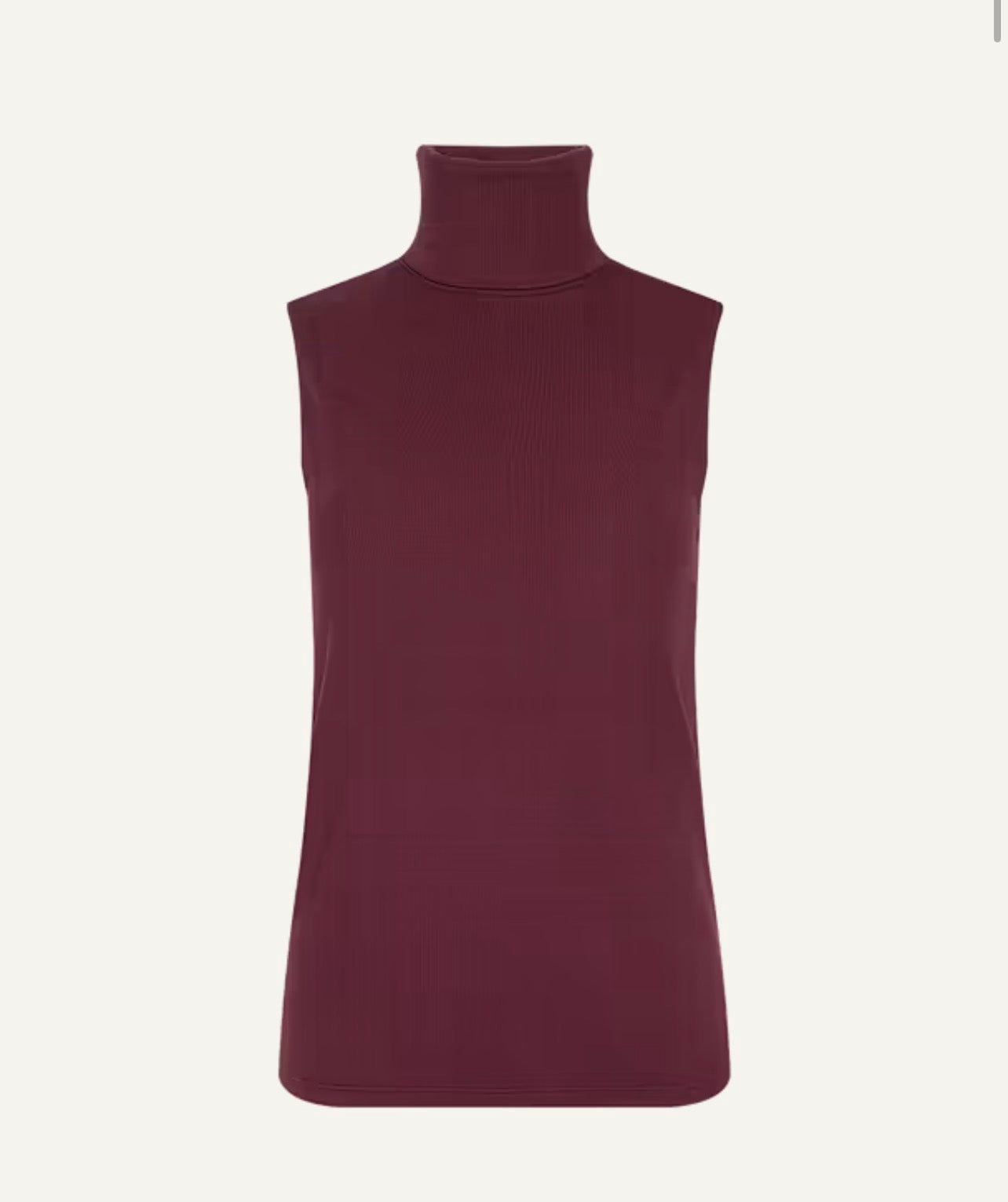 Ceci Slvless Turtle Neck in Deep Port - Lukka Boutique
