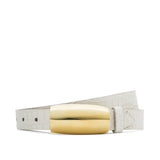 Marlowe Leather Belt in Vintage White - Lukka Boutique