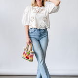 Bouffantes Top in Off White