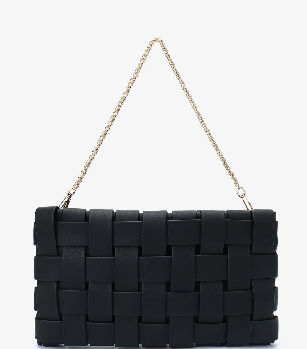 Lindy Woven Clutch