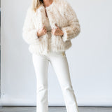 Uma Fur Coat in Bone