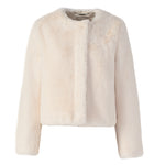 Kendell Faux Fur Jacket in Powder - Lukka Boutique