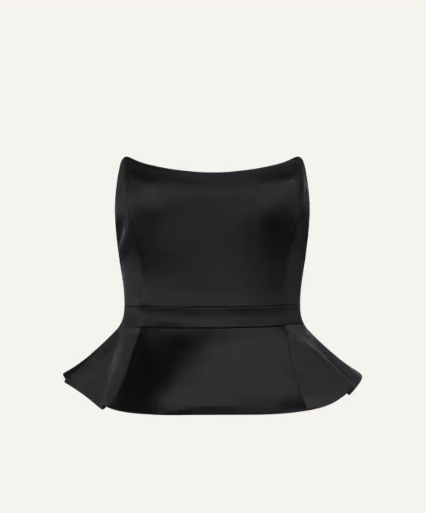 Meliora Corset Peplum Top - Lukka Boutique