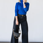 Turtle Neck in Galaxy Blue - Lukka Boutique