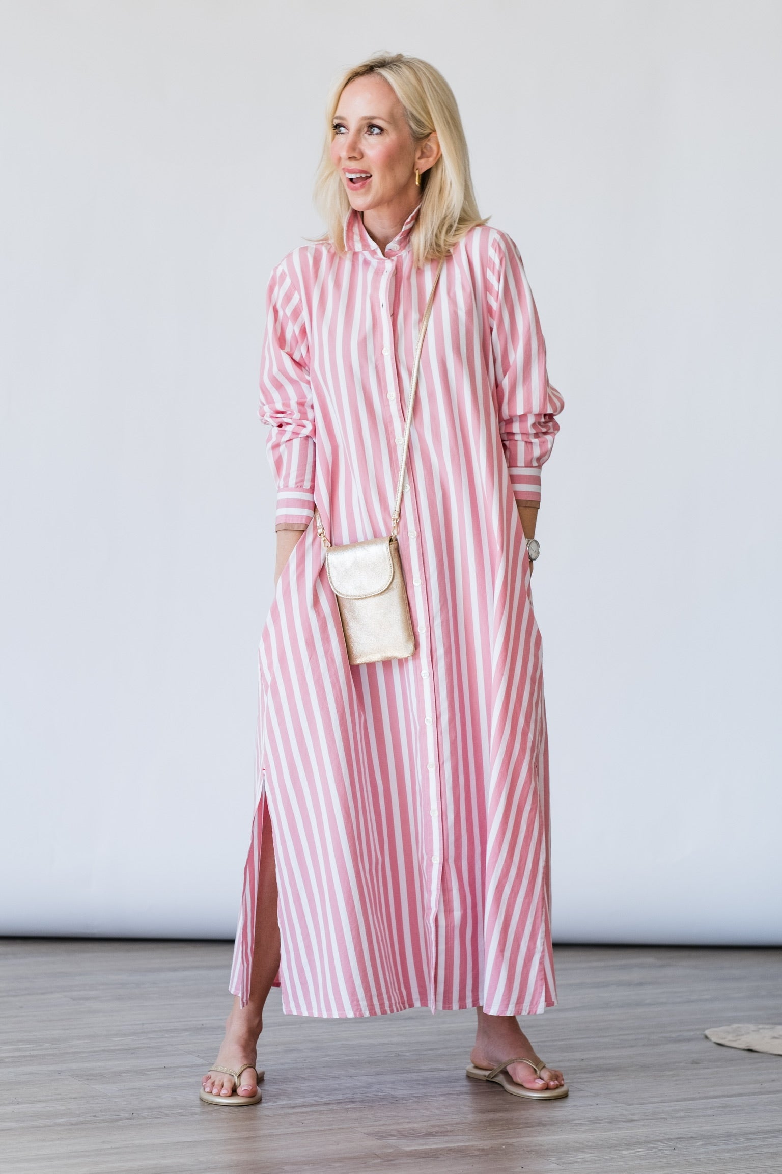 Boden Dress in Rosebud Stripe - Lukka Boutique