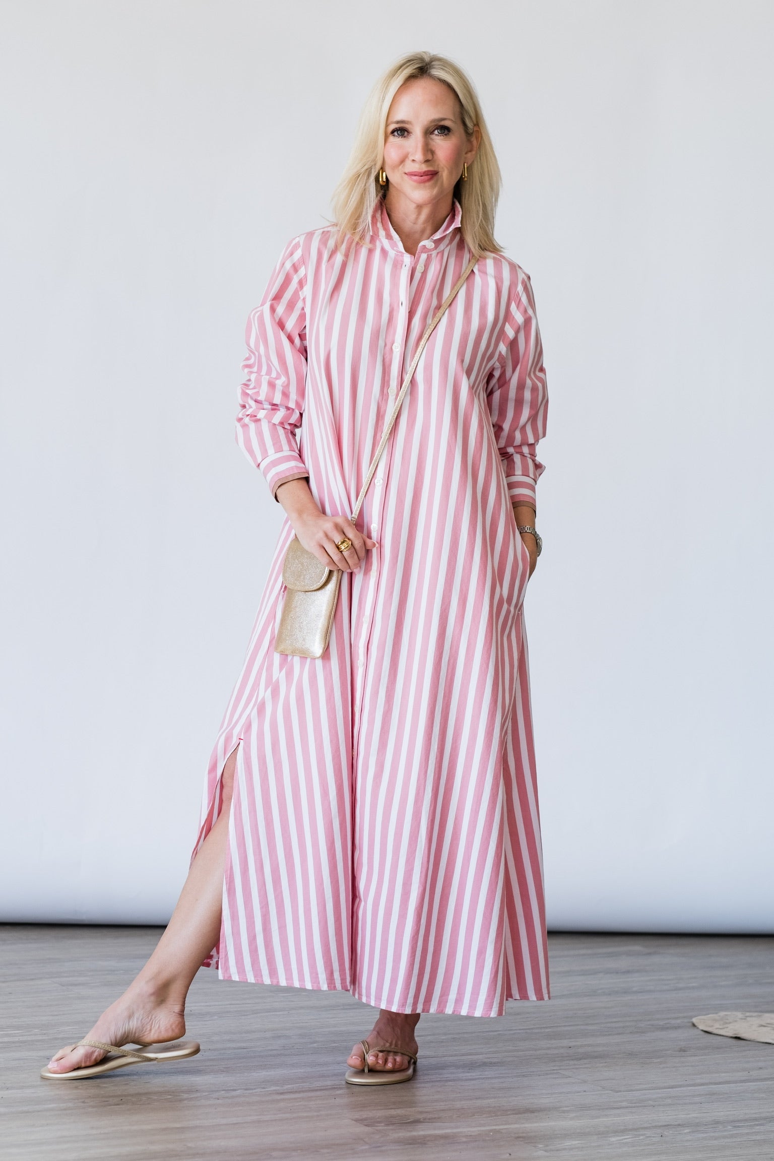 Boden Dress in Rosebud Stripe - Lukka Boutique