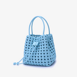Perrie Bucket Mini Woven Square Handbag - Lukka Boutique
