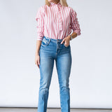 Annette Top in Rosebud Stripe - Lukka Boutique