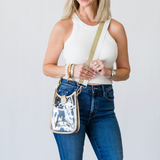 Brenna Gold Clear Bag - Lukka Boutique