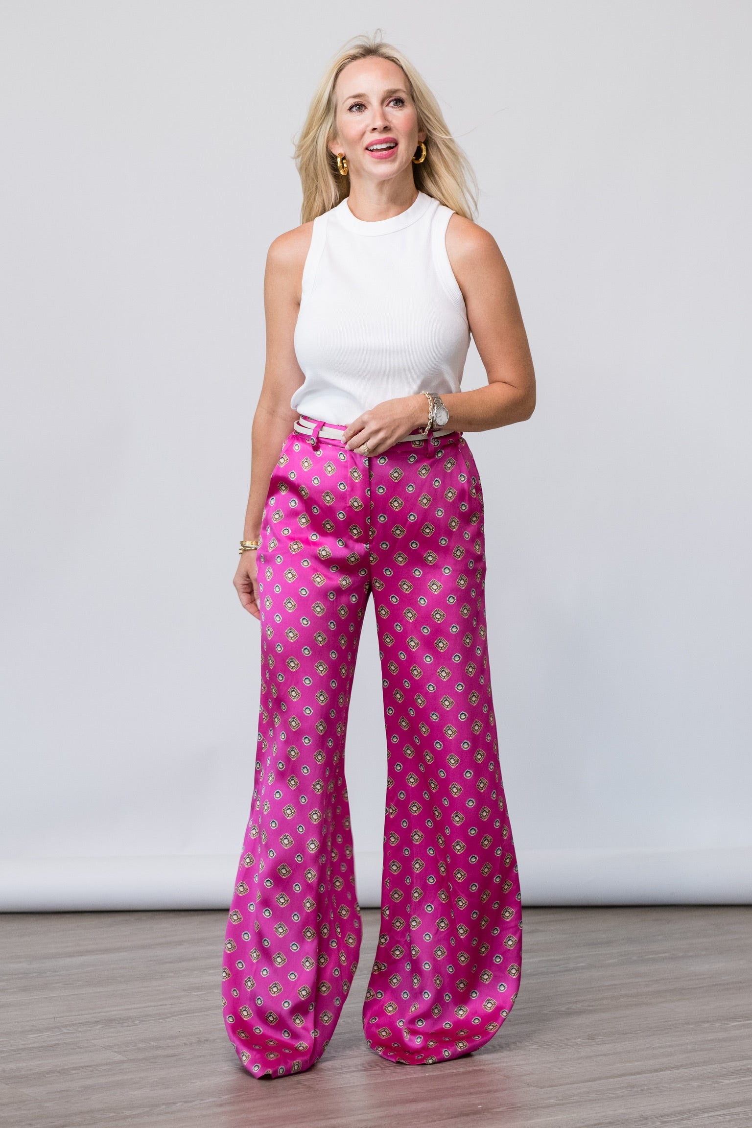 Pilar Wide Leg Pant in Southwestern Geo - Lukka Boutique