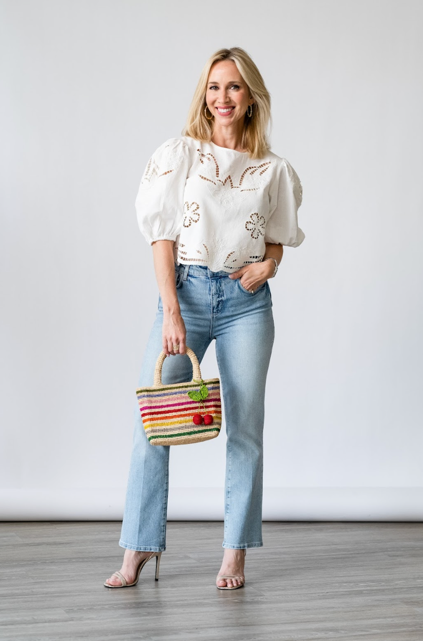 Bouffantes Top in Off White