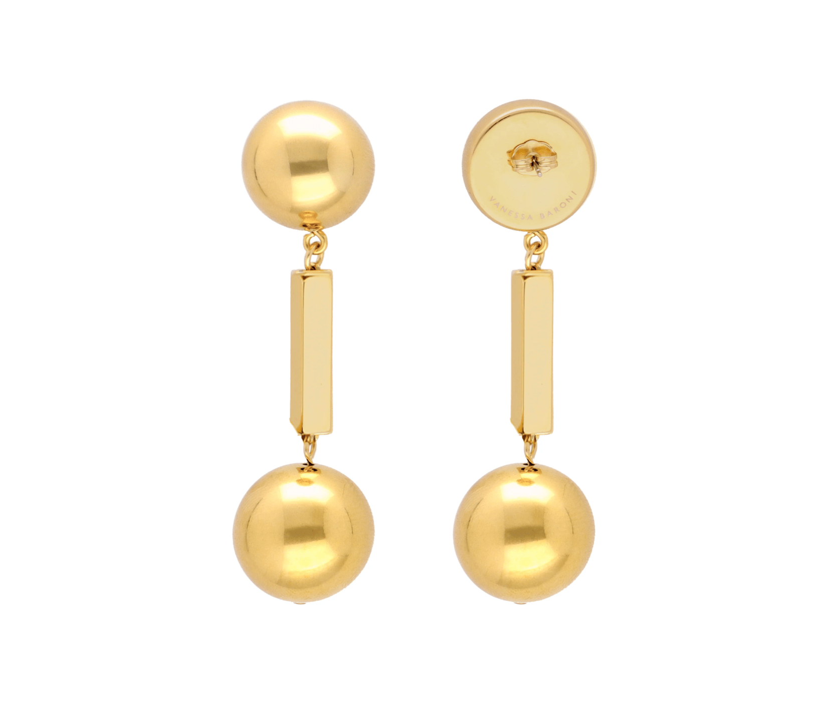 Ball Chain Erring in Gold - Lukka Boutique