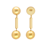 Ball Chain Erring in Gold - Lukka Boutique