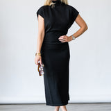 Natalie Merino Turtleneck Midi Dress
