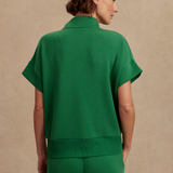 Ritchie Short Sleeve Sweatshirt in Verdant Green - Lukka Boutique