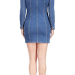 Sculpted Mini Dress in Royalty - Lukka Boutique