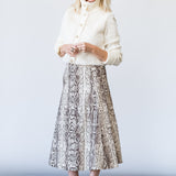 Aisha Skirt in Classic Snake Grey