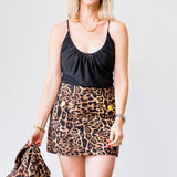 Gelina Ruched Bodysuit in Black