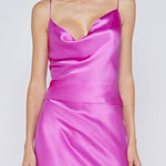 Calista Cowl Neck Cami in Bright Purple - Lukka Boutique