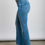 The Insider Crop Step Fray in Out Of The Blue - Lukka Boutique
