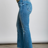 The Insider Crop Step Fray in Out Of The Blue - Lukka Boutique