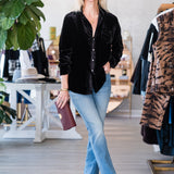 Eileen V Relaxed Button-Up Shirt