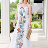 Kavo Front Knot Dress in White