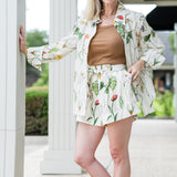 Relaxed Shirt in Flora Trail Ivory