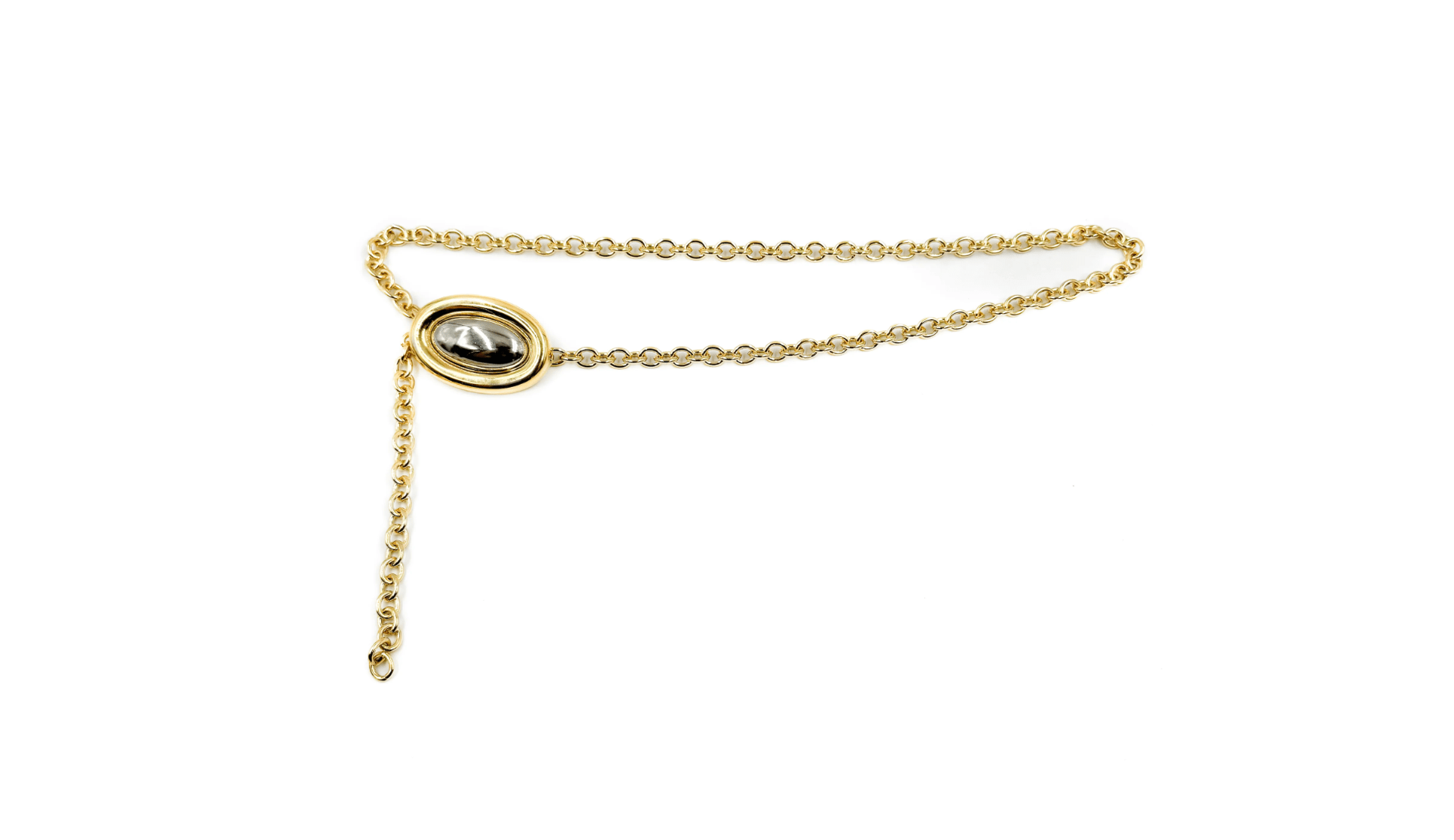 Past Midnight Two-Tone Chain Belt - Lukka Boutique