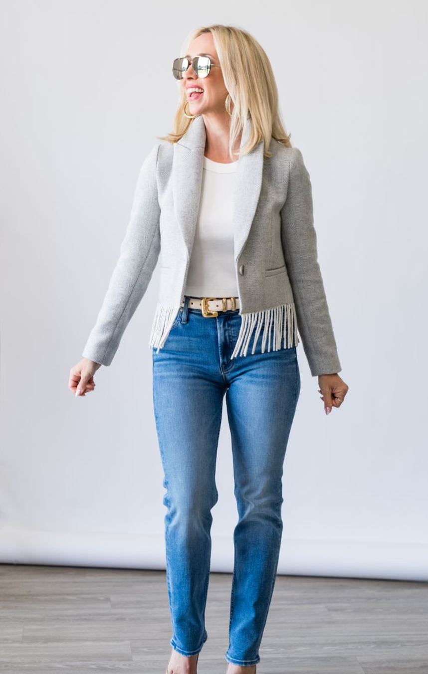 LILLITH JACKET WITH FRINGE - Lukka Boutique