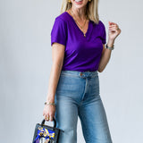 Paige Top in Purple