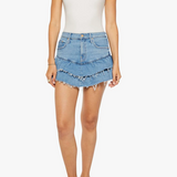 The Ruffle My Feathers Mini Skirt in Chaos Came Knocking