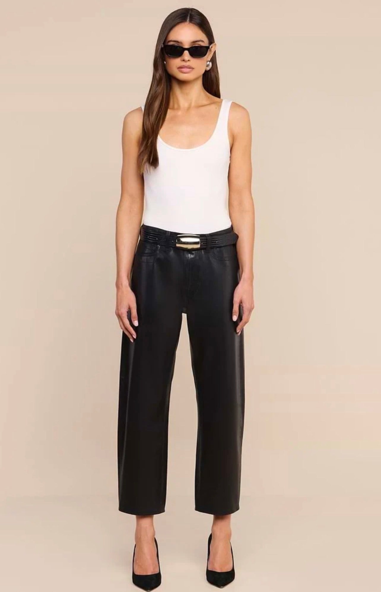 Mallis H/R Bow-Leg Jean in Noir - Lukka Boutique
