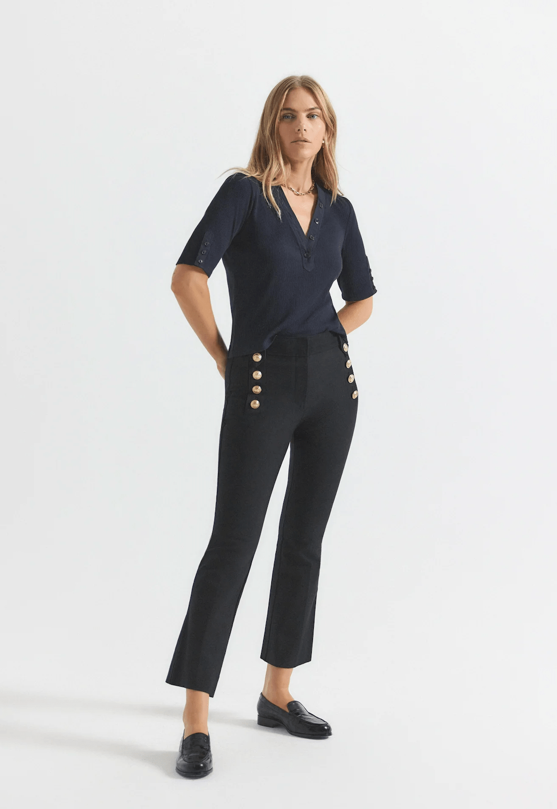 Robertson Crop Flare Trouser - Lukka Boutique
