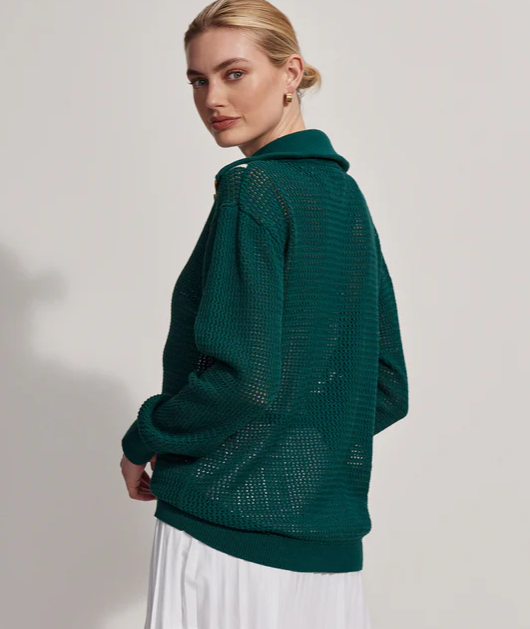 
                  
                    Savannah Knit Sweater in Forest
                  
                