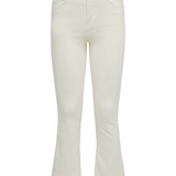 Kendra High Rise Cropped Flare in Vintage White - Lukka Boutique