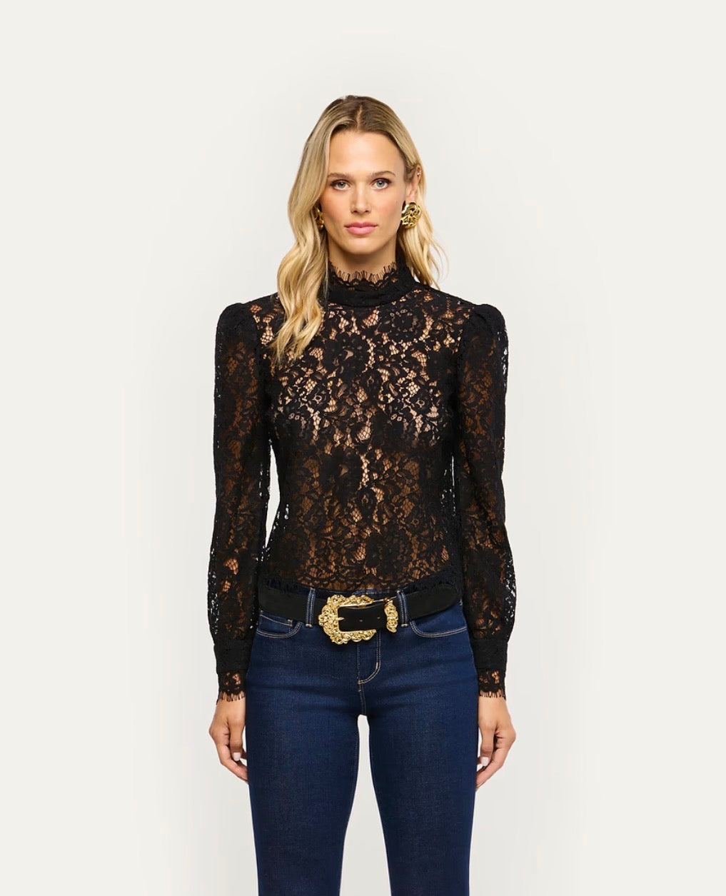Amarenthe Mock Nk Blouse - Lukka Boutique