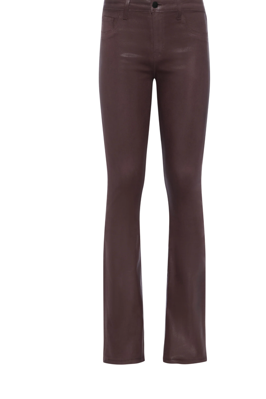 Selma High Rise Sleek Baby Boot Pant in Chocolate Coated - Lukka Boutique